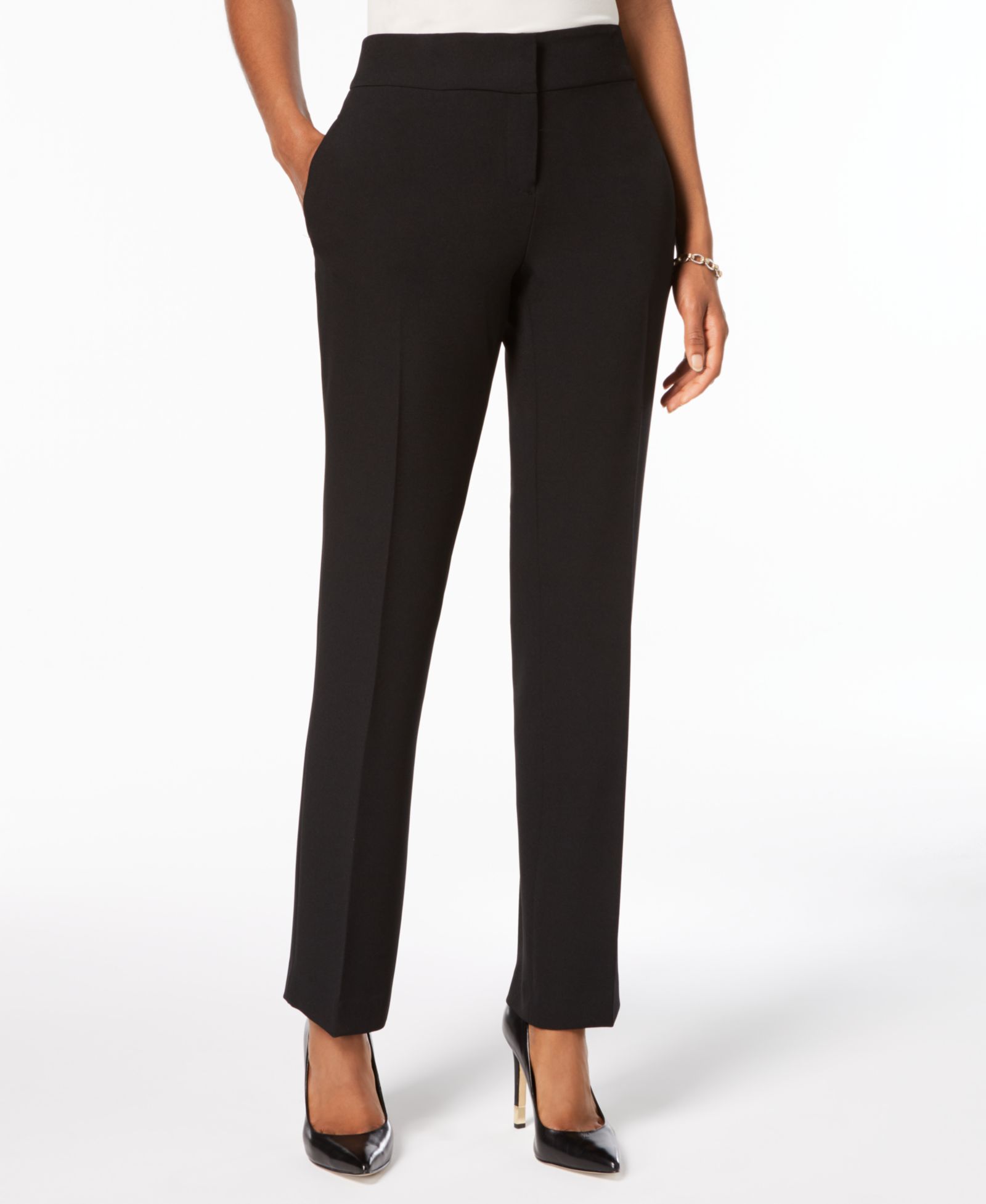 Kasper Женские брюки Ava из стрейч-крепа с прямыми штанинами