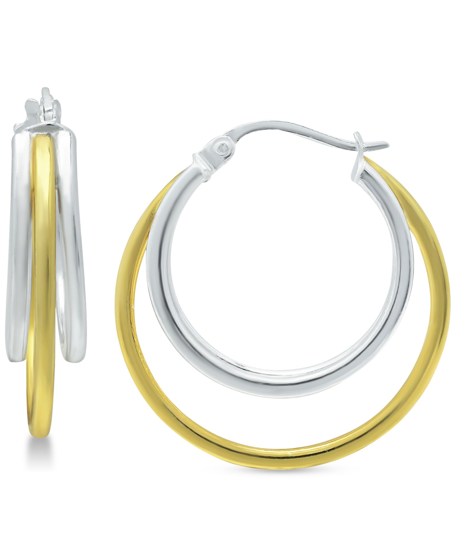 Giani Bernini Серьги-кольца Triple Hoop, 20mm