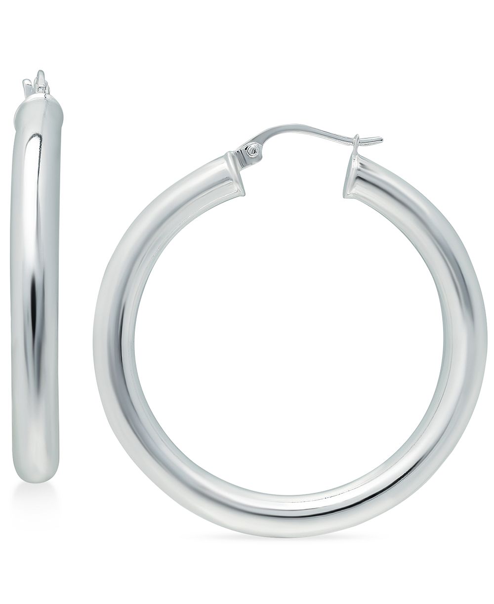 Серьги-кольца Giani Bernini Polished Hoop