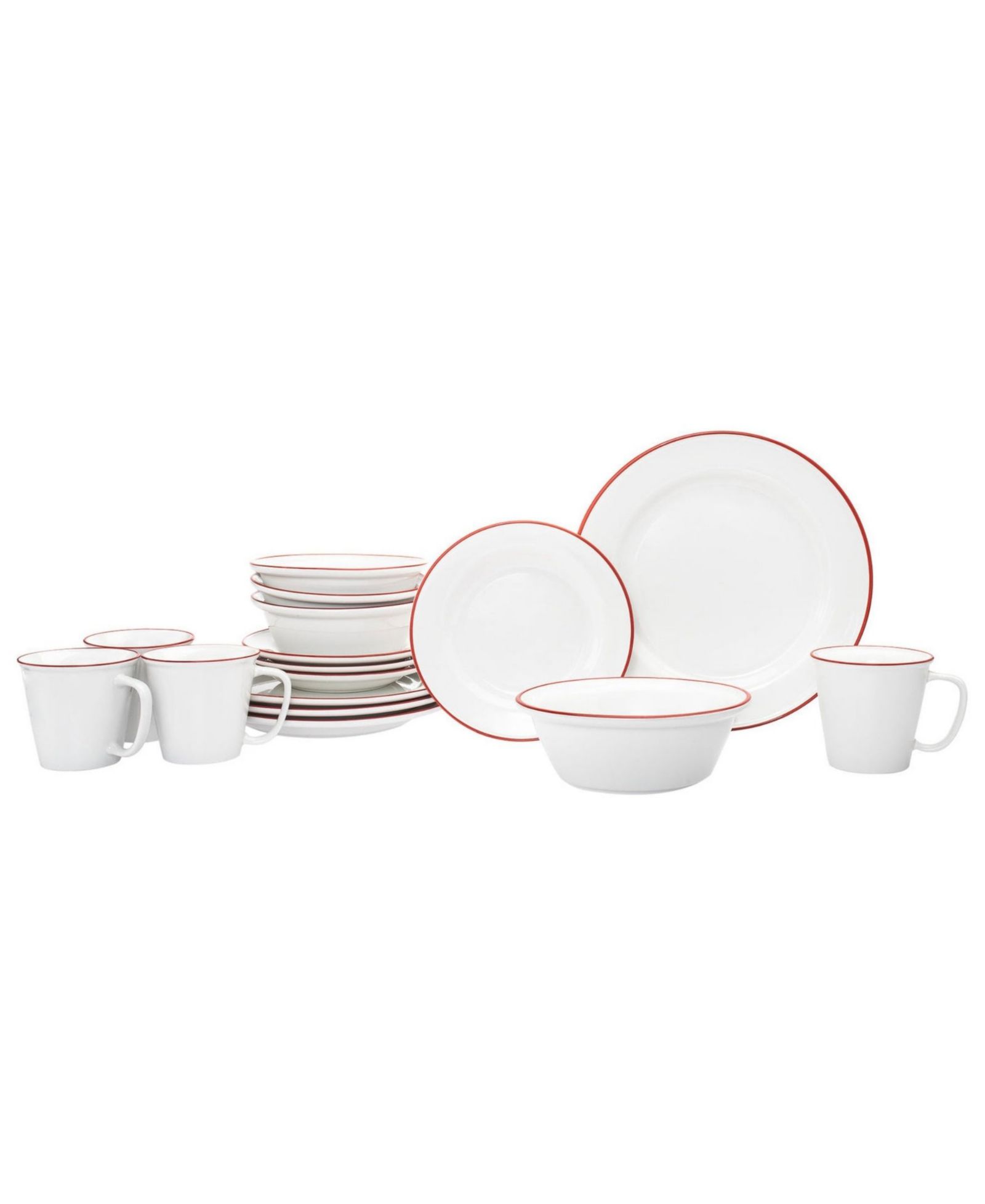 Набор столовых приборов Godinger Bistro Red Band, 16 Pc. Set, Service for 4