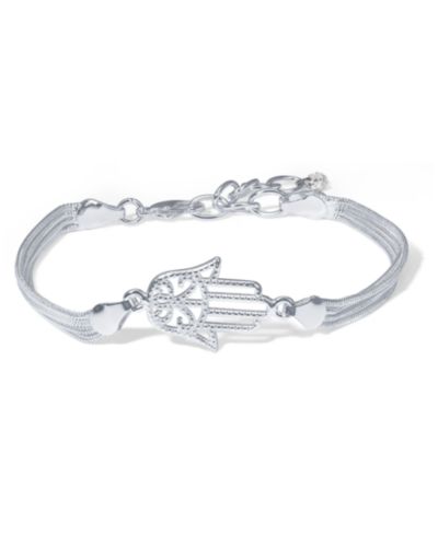 Браслет Hamsa Hand Silver Plate