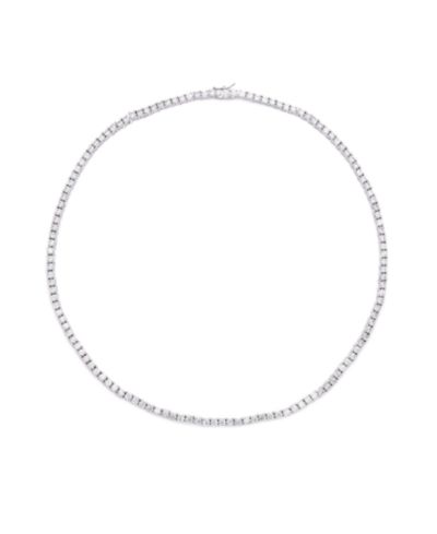 Колье с кубическим цирконием Cubic Zirconia Tennis Necklace Silver/Gold Plate