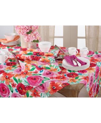 Цветная дорожка для стола Saro Lifestyle Santa Monica Floral Table Runner