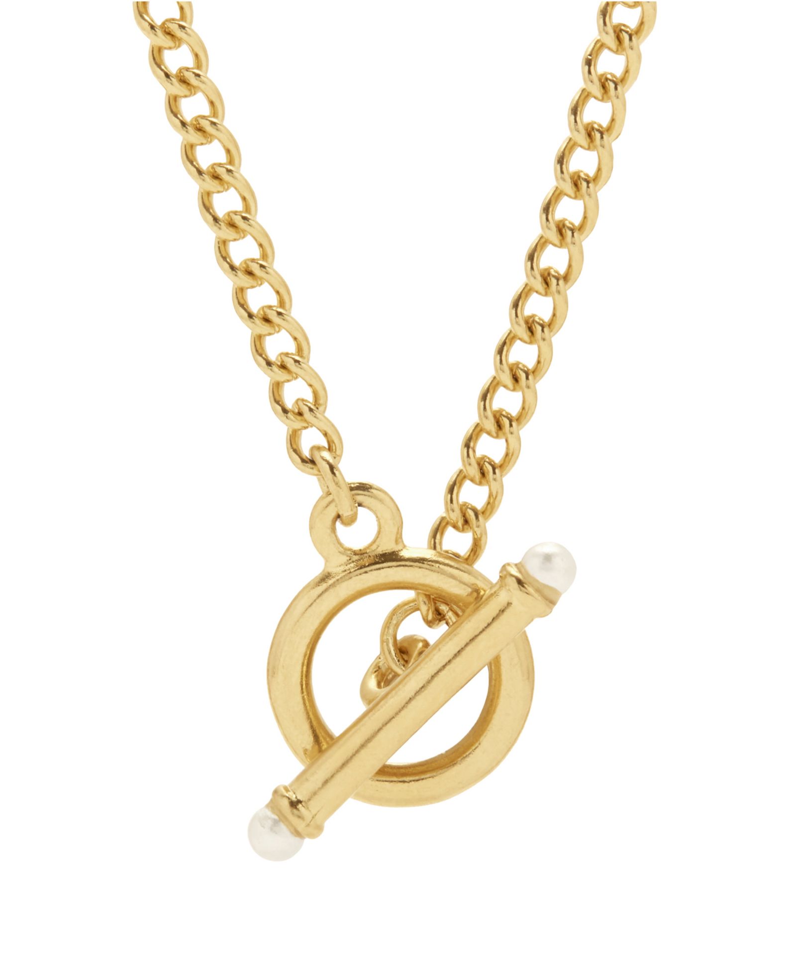 brook & york Stella ожерелье Imitation Pearl Toggle Chain
