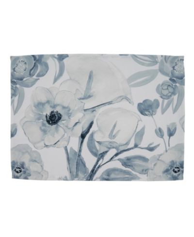Saro Lifestyle Watercolor Floral Placemat Set of 4