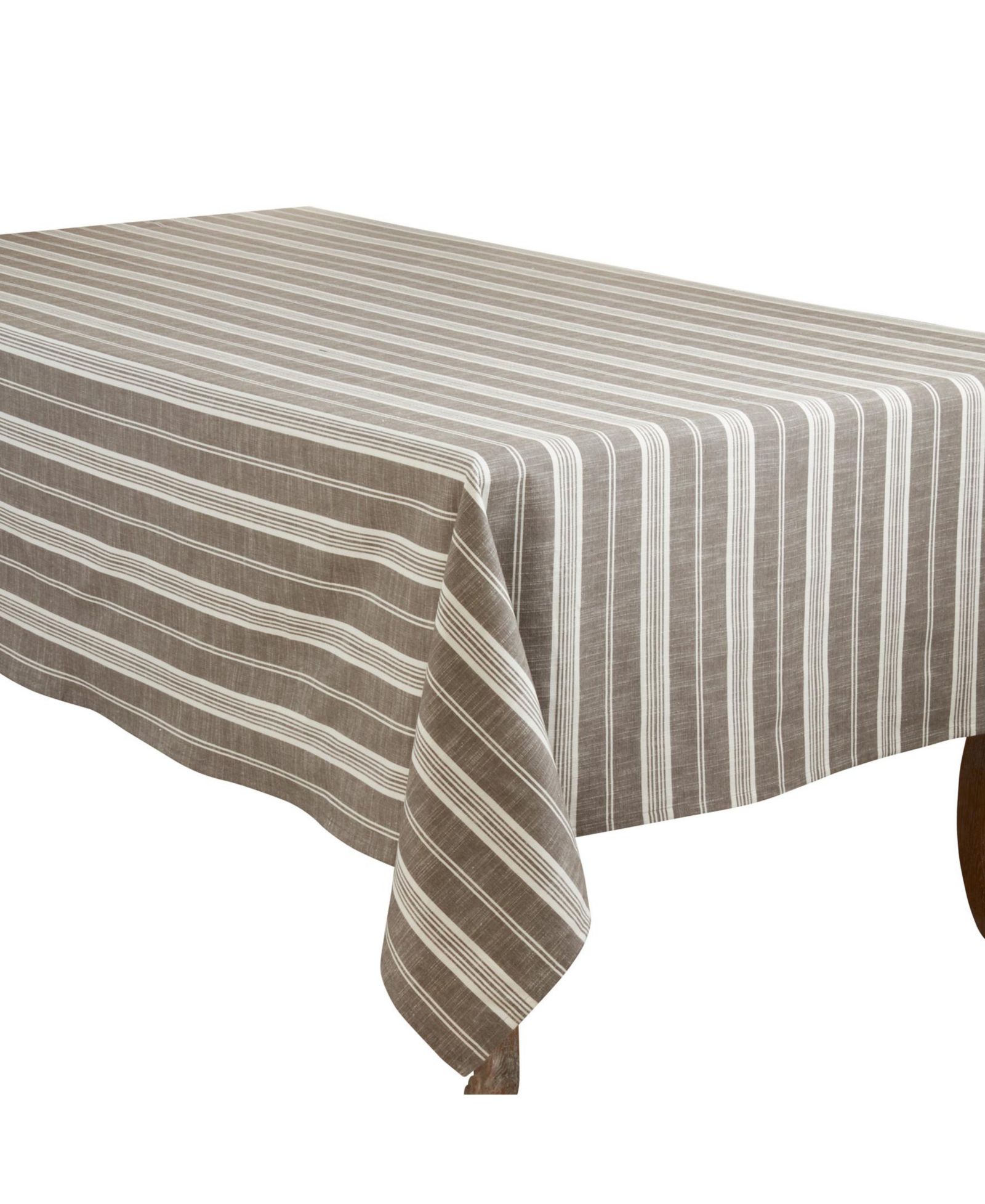 Saro Lifestyle Striped Tablecloth