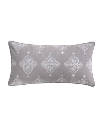 Levtex Rome декоративная вышитая подушка, 12" x 24"