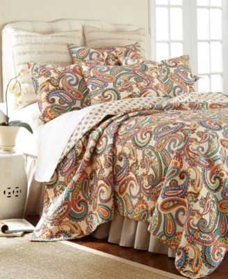 Levtex Home Alyssa Paisley Reversible 3-Pc. Quilt Set, King
