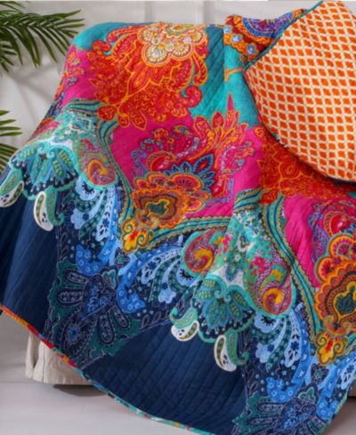 Декоративная накидка Levtex Mackenzie Damask Reversible Quilted, 50" x 60"