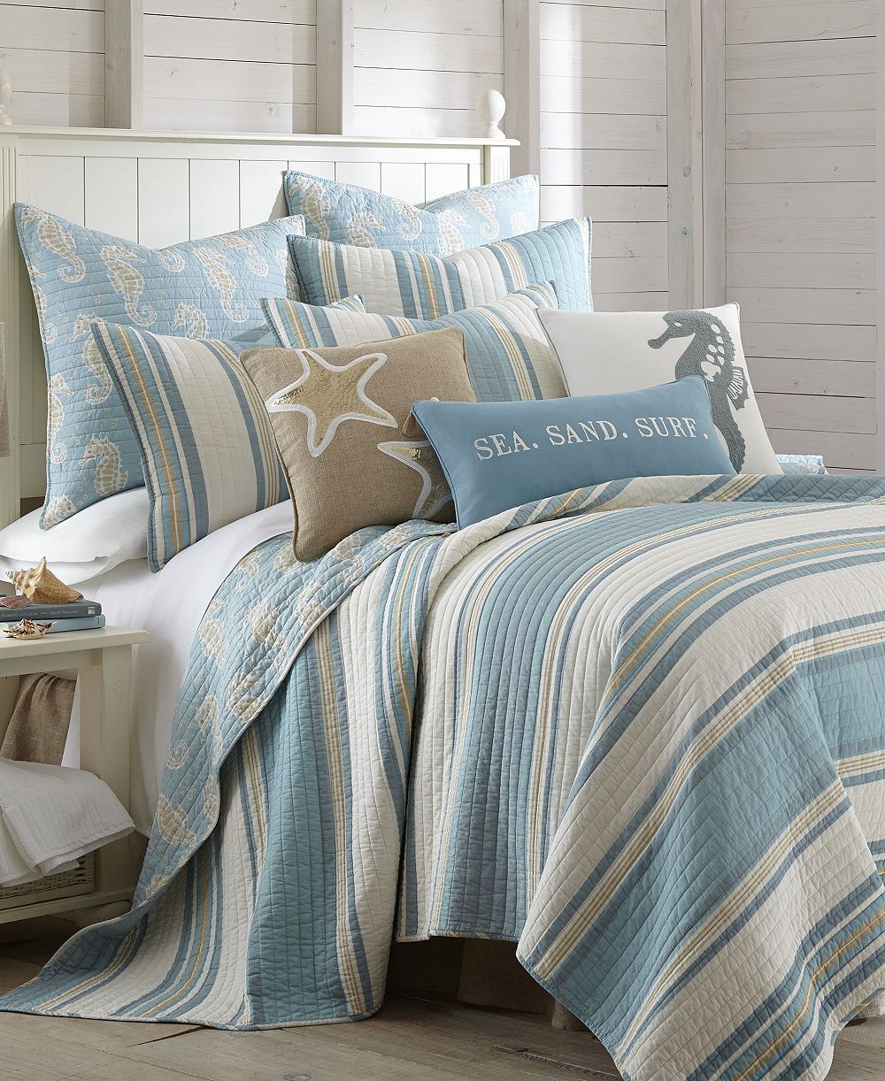Levtex Home Maui Stripe Reversible 3-Pc. Quilt Set, King
