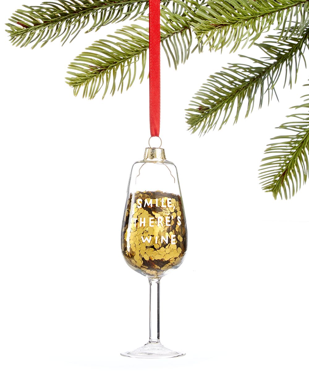 Holiday Lane Foodie Collection пайетки бокал для вина украшение, эксклюзивно в Macy's