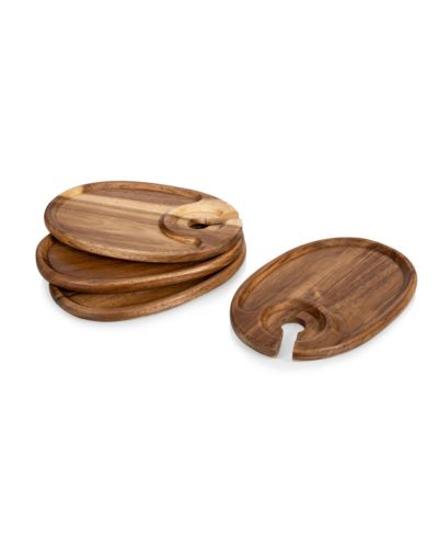 Toscana® by Picnic Time Wine Appetizer Plate Set Of 4