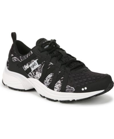 Black/White Mesh/Faux Leather