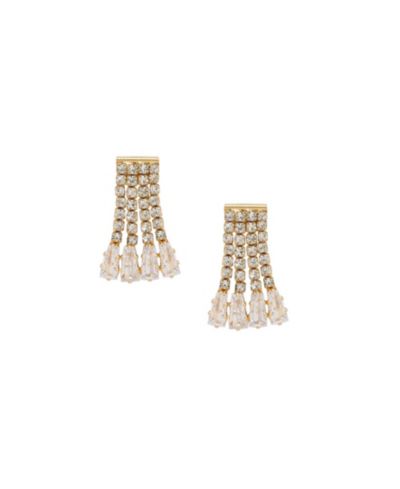 Серьги ETTIKA Crystal Fringe Dangle Stud
