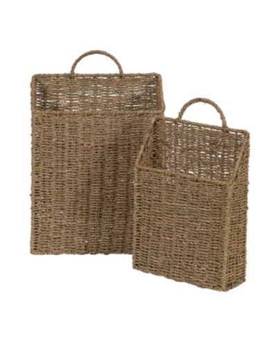 Household Essentials подвесные корзины из лозы, набор из 2 штук
