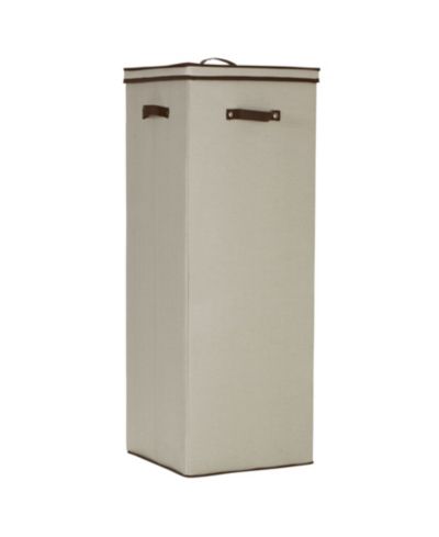 Household Essentials Tall Wrapping Paper Organizer Storage Box with Lift-Out Ribbon Tray