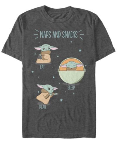 Мужская футболка Fifth Sun Star Wars The Mandalorian The Child Naps and Snacks Doodles Short Sleeve