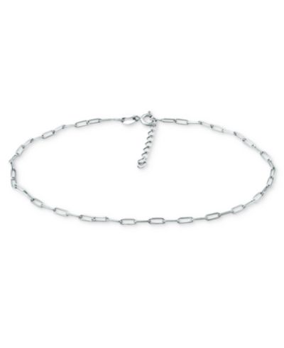 Giani Bernini Браслет на лодыжку Paperclip Link из стерлингового серебра и 18k Over Silver
