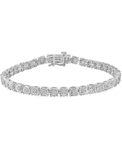 Браслет EFFY® Diamond Tennis в золоте с серебром