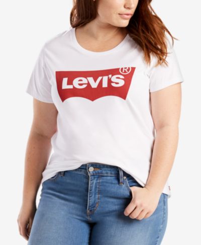 Levi's® Футболка из хлопка Perfect Logo, Plus Size