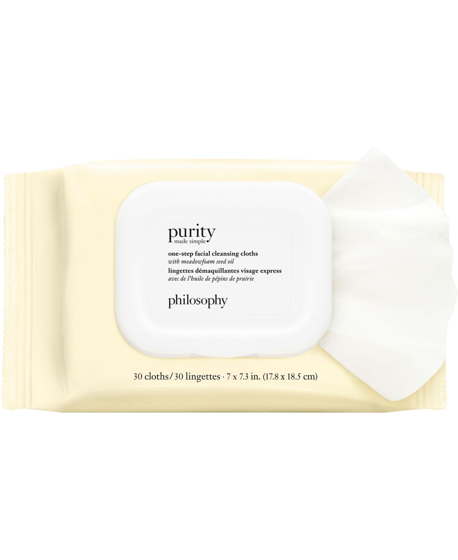 philosophy Purity Made Simple One-Step Facial Cleansing Cloths, 30 cloths