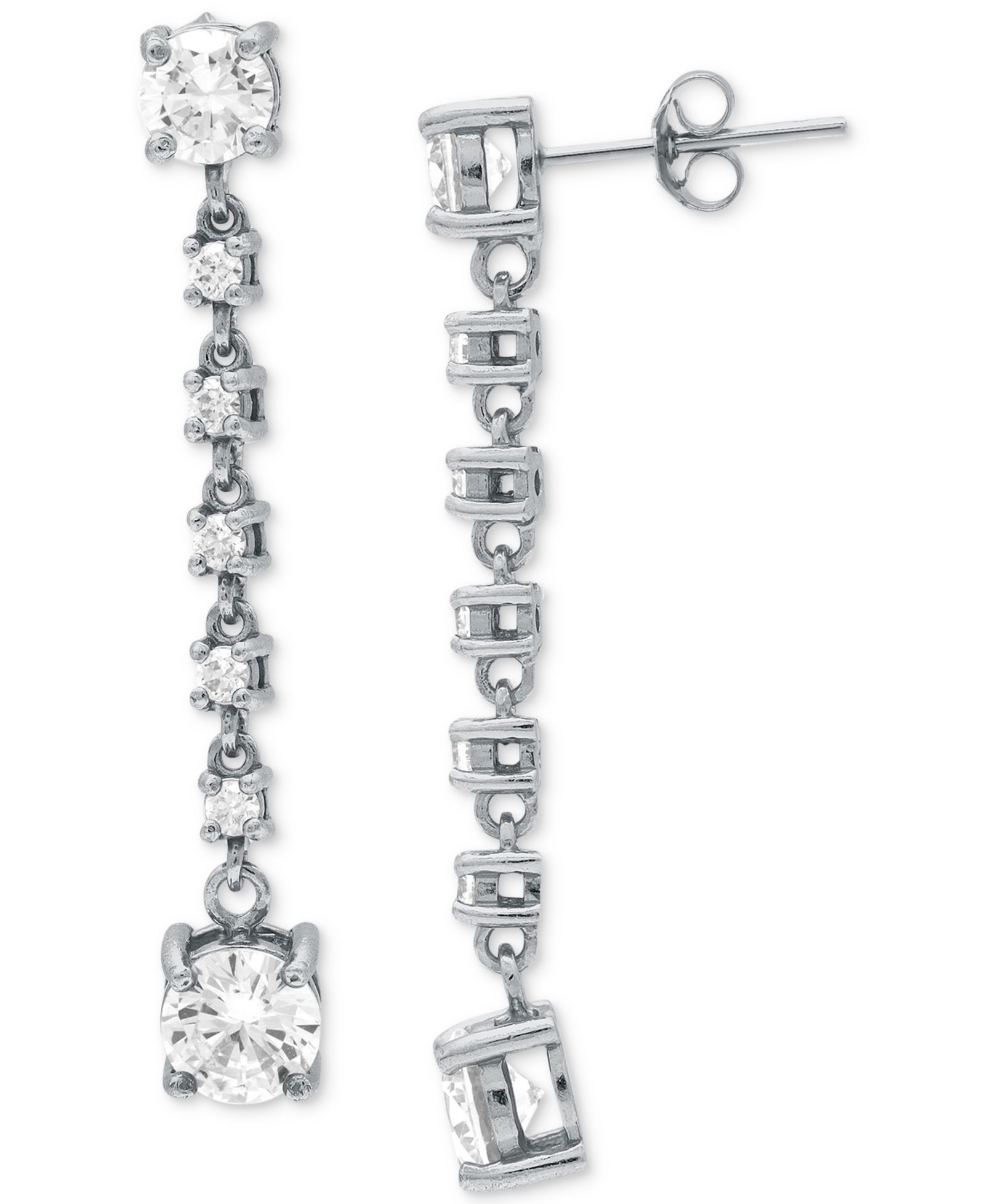 Серьги Giani Bernini Cubic Zirconia Linear Drop