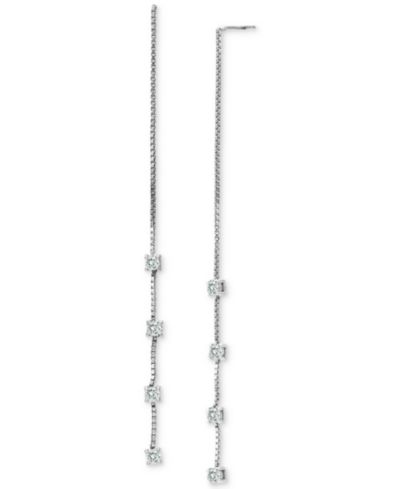 Giani Bernini Cubic Zirconia Threader Earrings, Created for Macy's