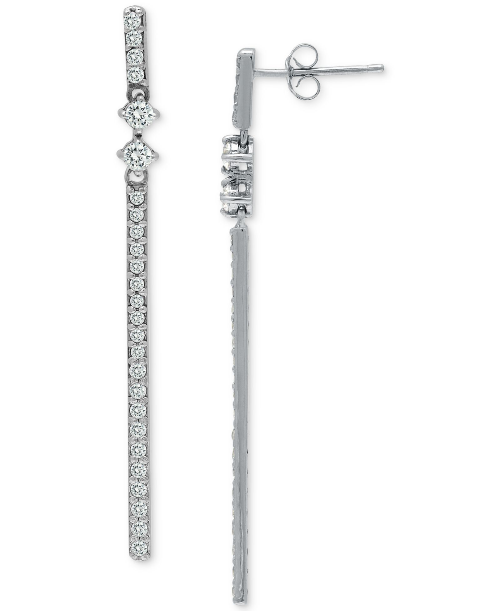 Серьги Giani Bernini Cubic Zirconia Linear Bar