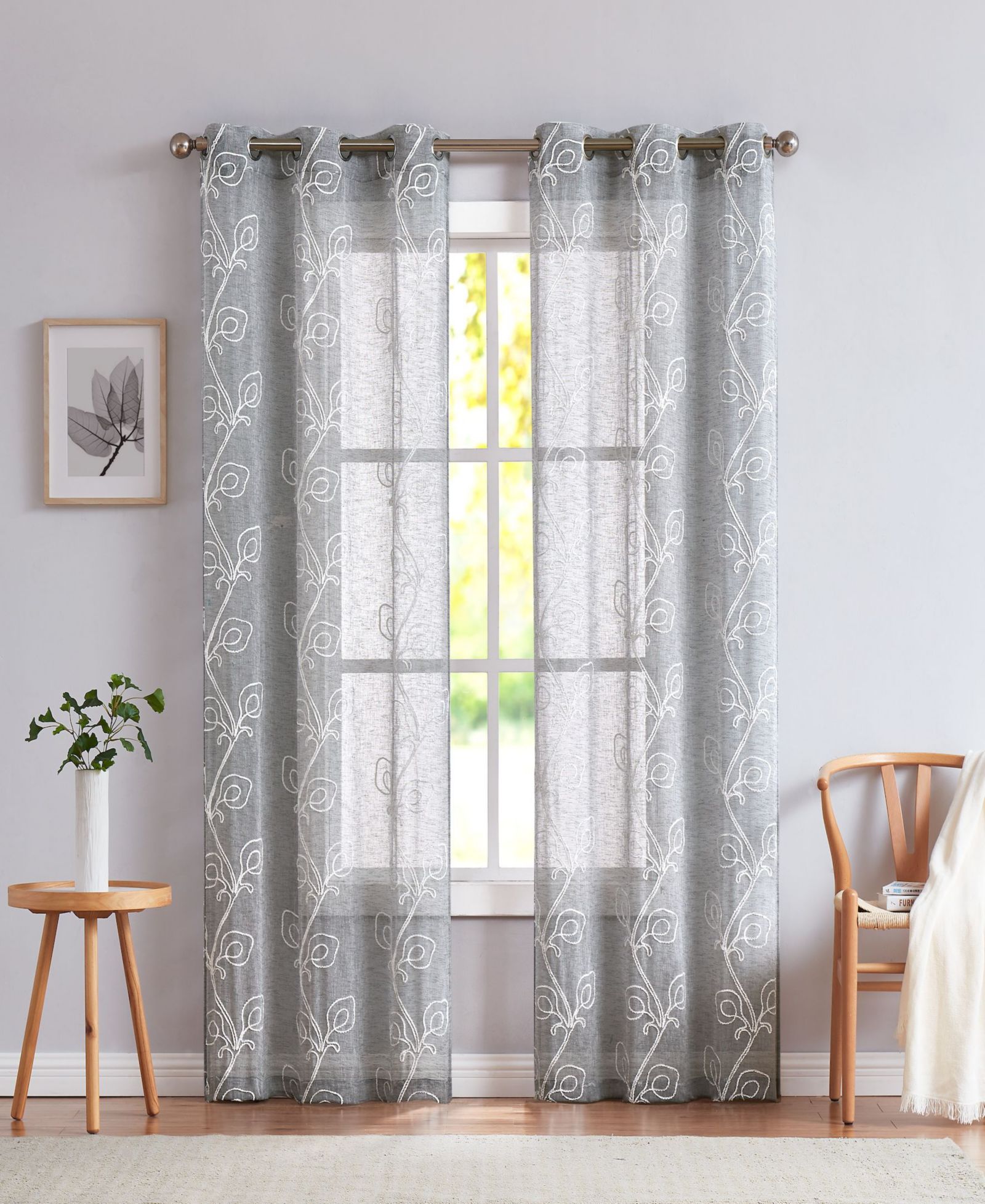 Dainty Home набор штор Stella Linen Look 76" W x 84" L
