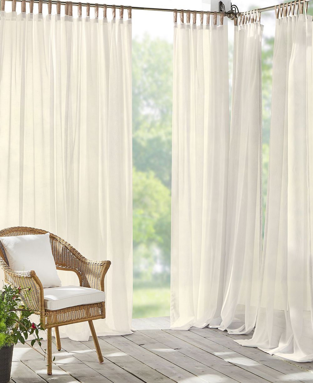 Тканевая занавеска Threadmade Darien Solid Indoor/Outdoor с петлями