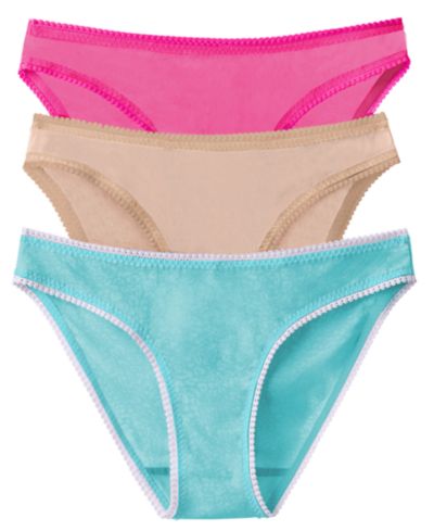 On Gossamer Women's Mesh Hip Bikini Underwear 3 Pack 3202P3