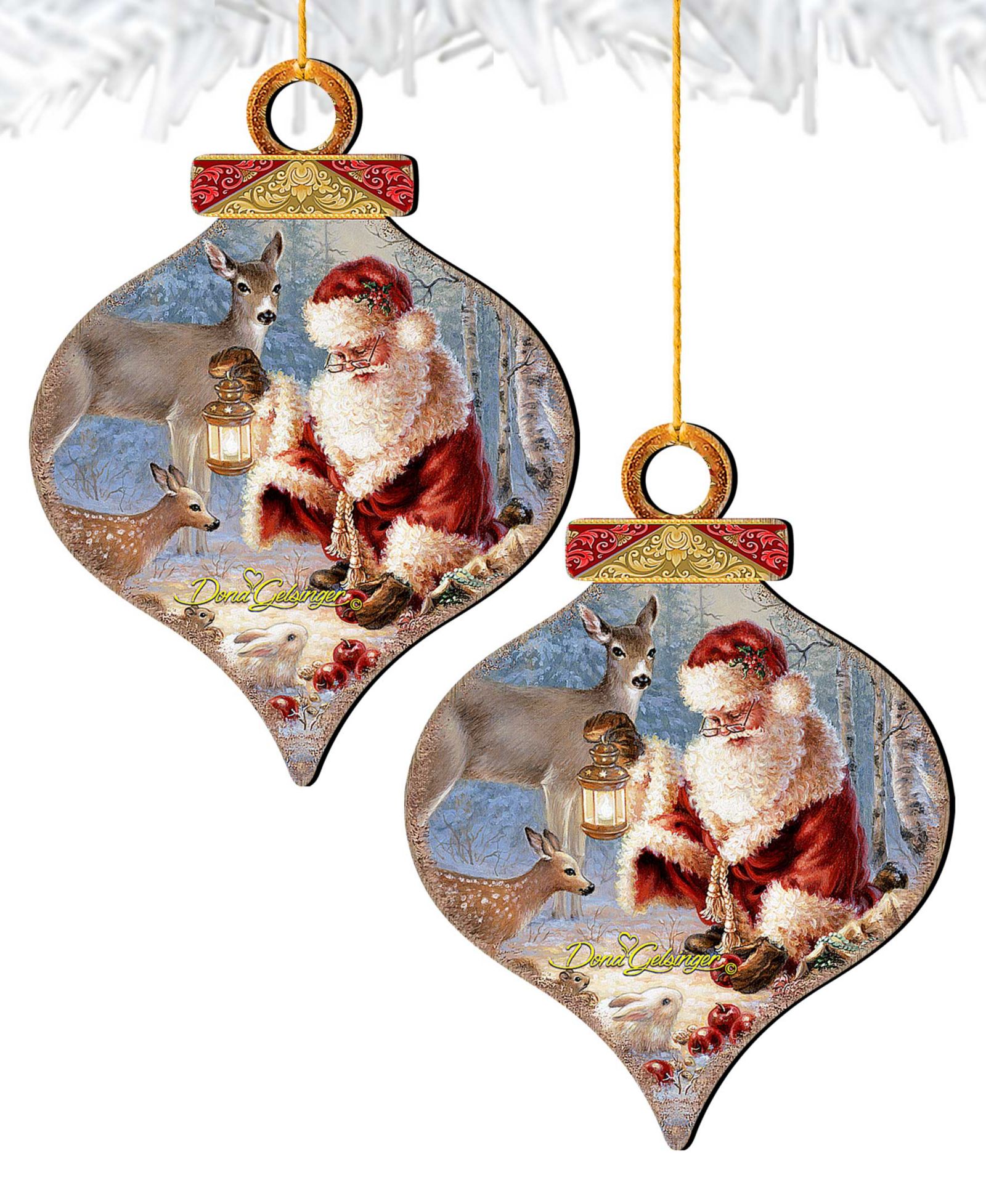 Украшение Abundance of Joy и Drop Ornament от Designocracy, набор из 2 шт.