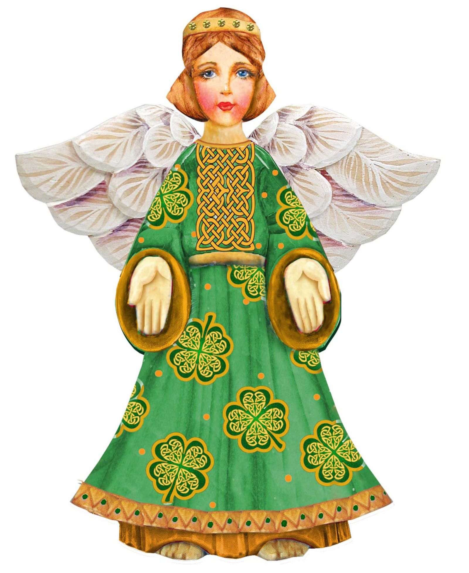 Designocracy Celtic Angel деревянный декор