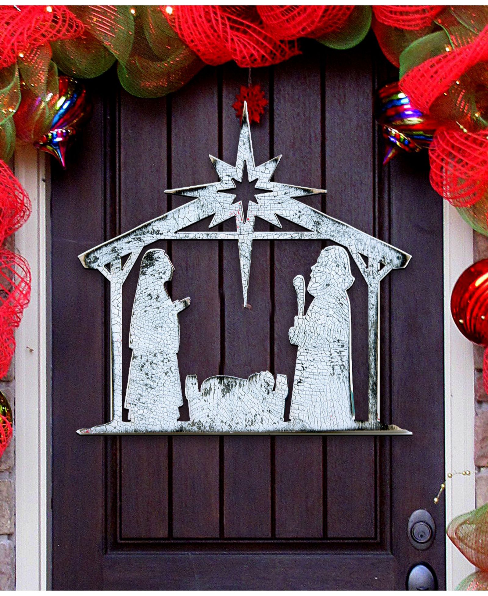 Designocracy Rising Star Nativity деревянный декор