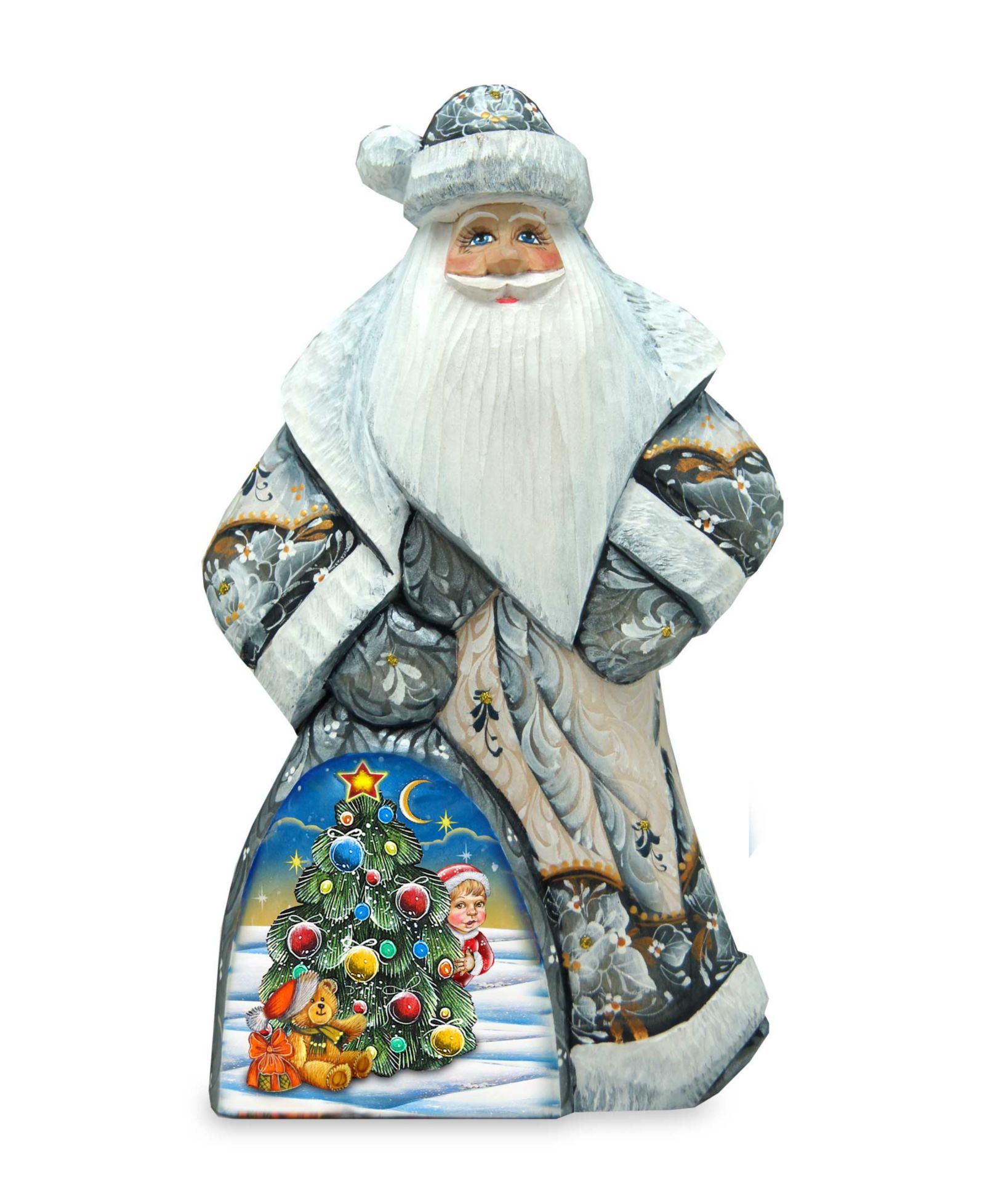 Фигурка G.DeBrekht Woodcarved Hand Painted Christmas Tree Dancing Santa