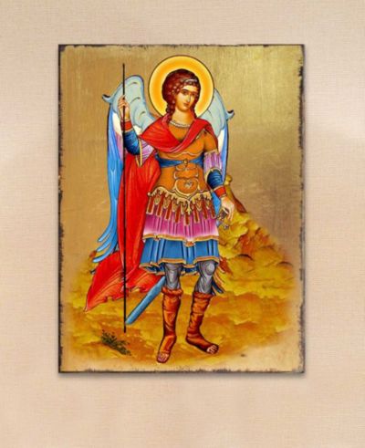 Настенное панно Designocracy Icon Saint Michael The Archangel на дереве 16"