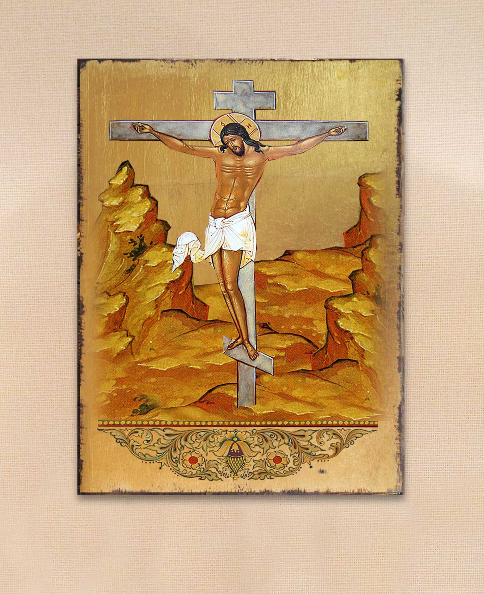 Икона Designocracy Crucifixion, 8" x 6"