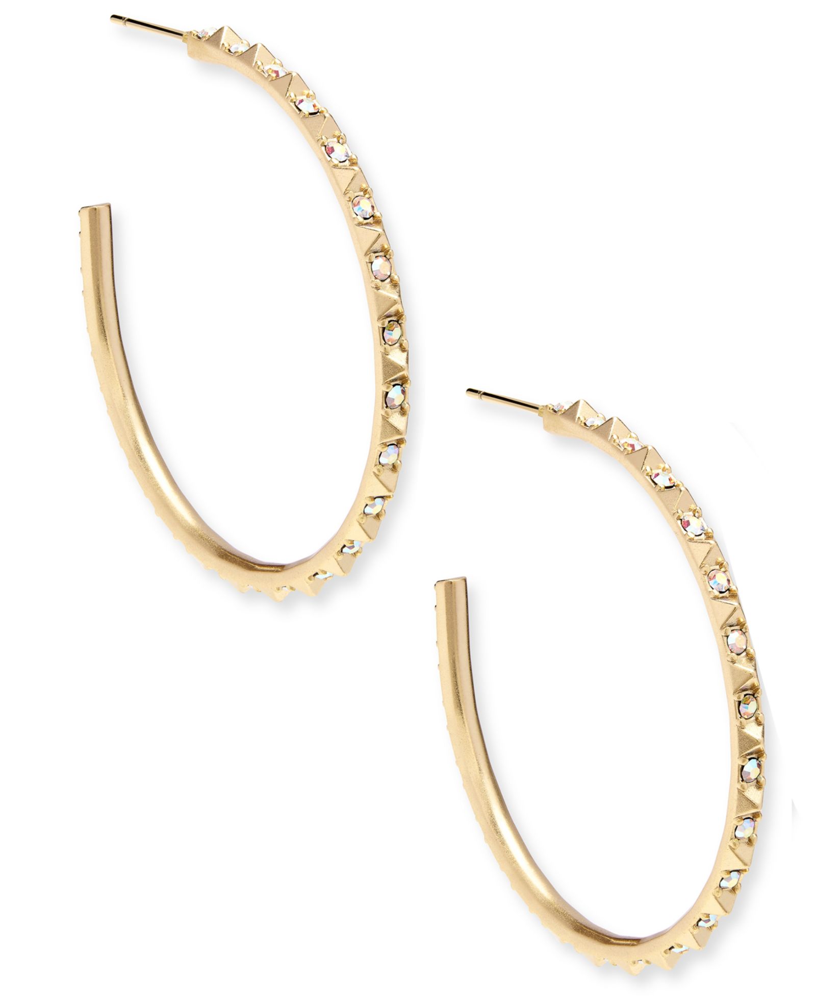 Kendra Scott Medium Pavé C-Hoop Earrings, 1.7"