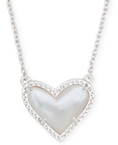 Подвеска Kendra Scott Ari Heart в 14K Gold Plated и Genuine Stone