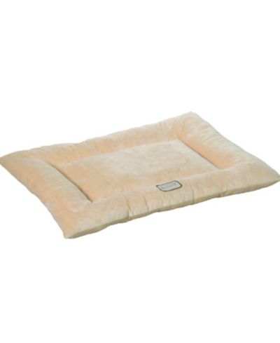 Armarkat M01CMH-L Large Pet Bed Mat , Dog Crate Soft Pad With Poly Fill Cushion, Beige