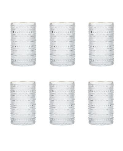 Clear With Gold Rim