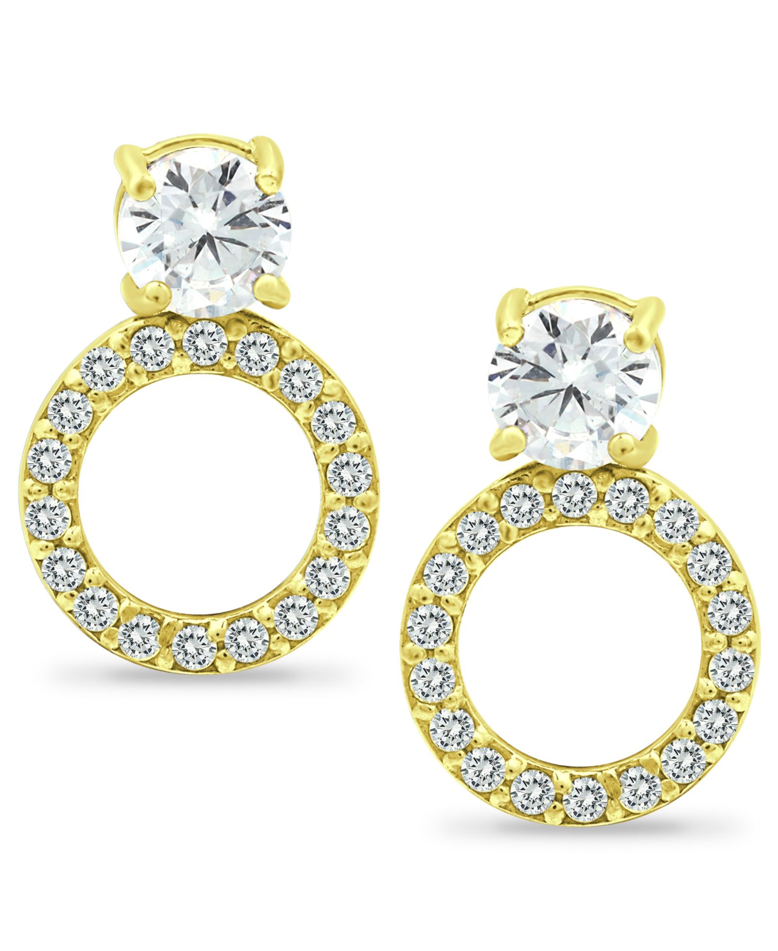 Серьги Giani Bernini Cubic Zirconia Circle Drop