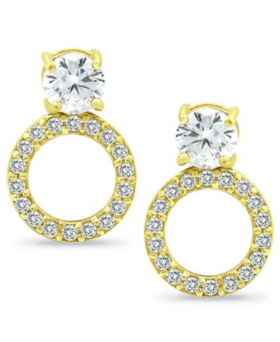 Серьги Giani Bernini Cubic Zirconia Circle Drop