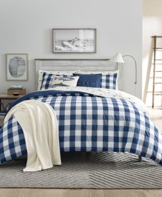 Eddie Bauer Lakehouse Plaid 3-Pc. Duvet Cover Set, Full/Queen