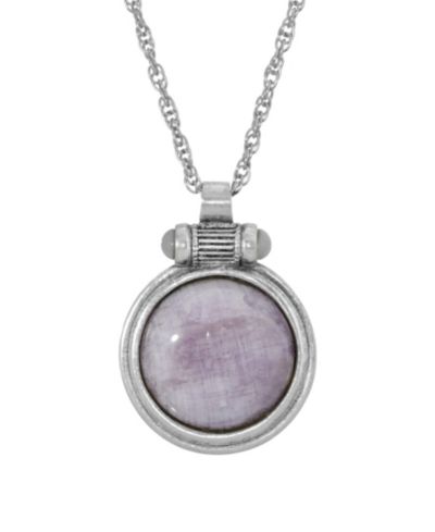 Подвеска-кулон 2028 Silver-Tone Cap Amethyst