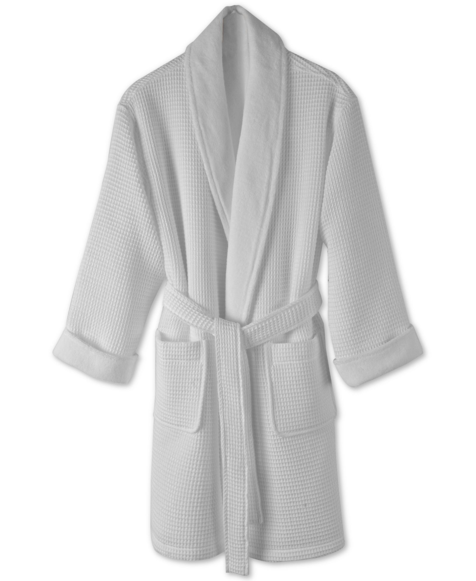 Hotel Collection Cotton Waffle Textured Bath Robe, Exclusively at Macy’s