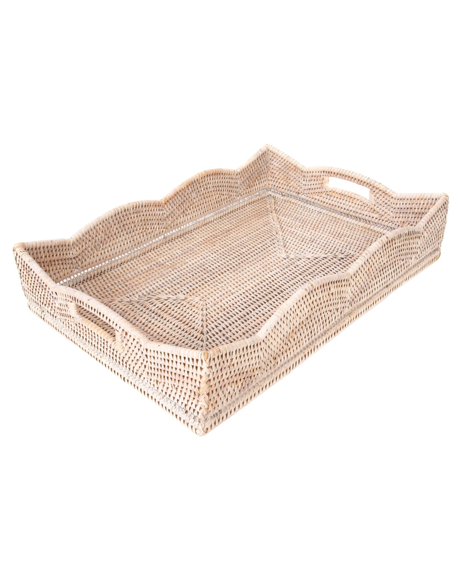Artifacts Trading Company Rattan Scallop Collection прямоугольный поднос