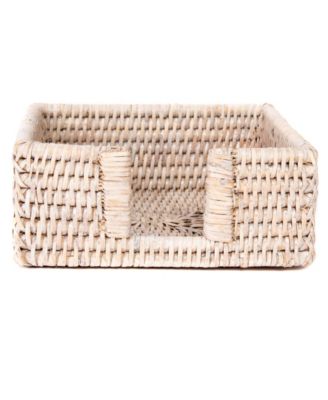 Artifacts Trading Company Artifacts Rattan Cocktail Napkin Holder with Cutout