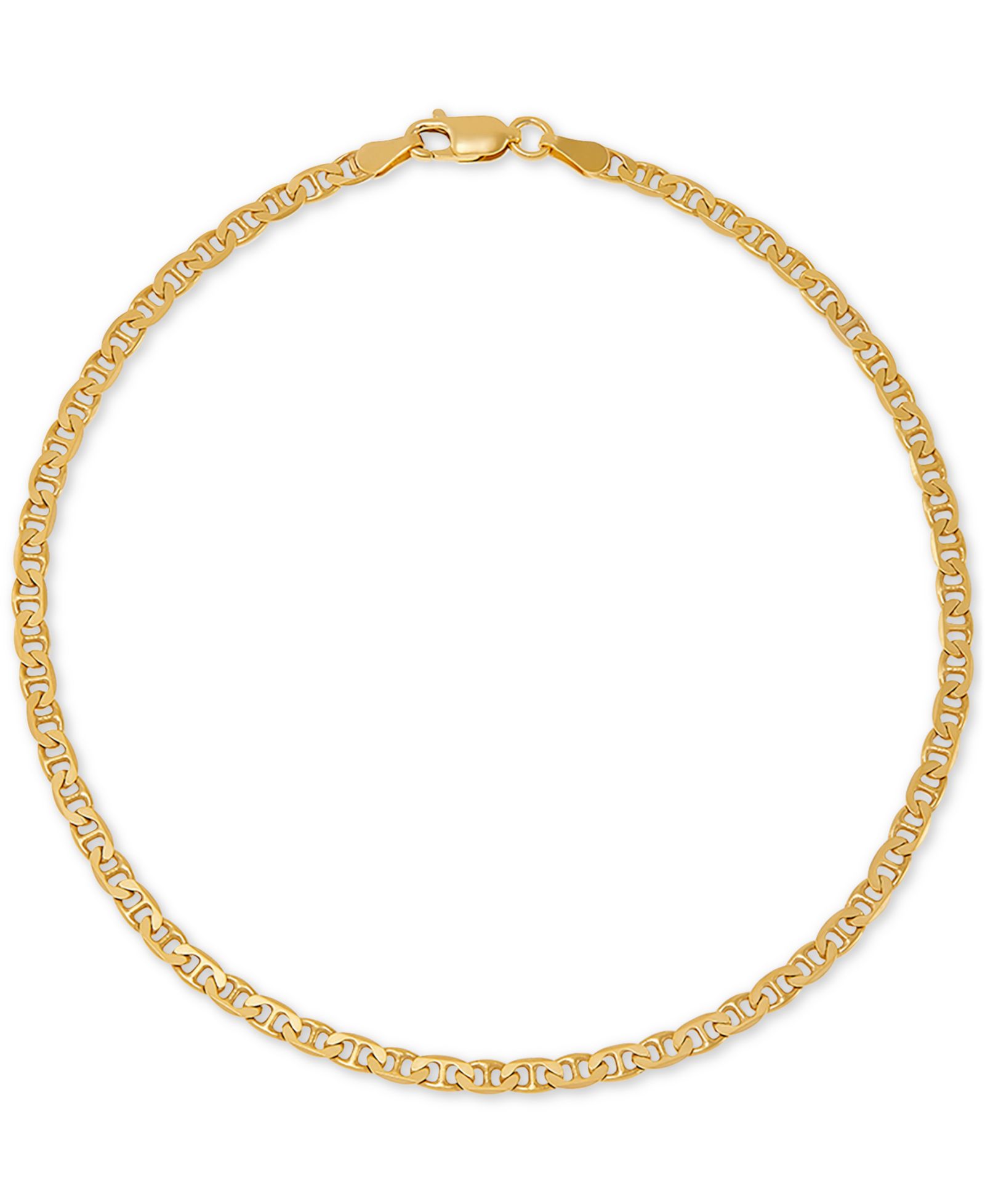 Giani Bernini Mariner Link Ankle Bracelet in 18k Gold-Plated Sterling Silver, Created for Macy's