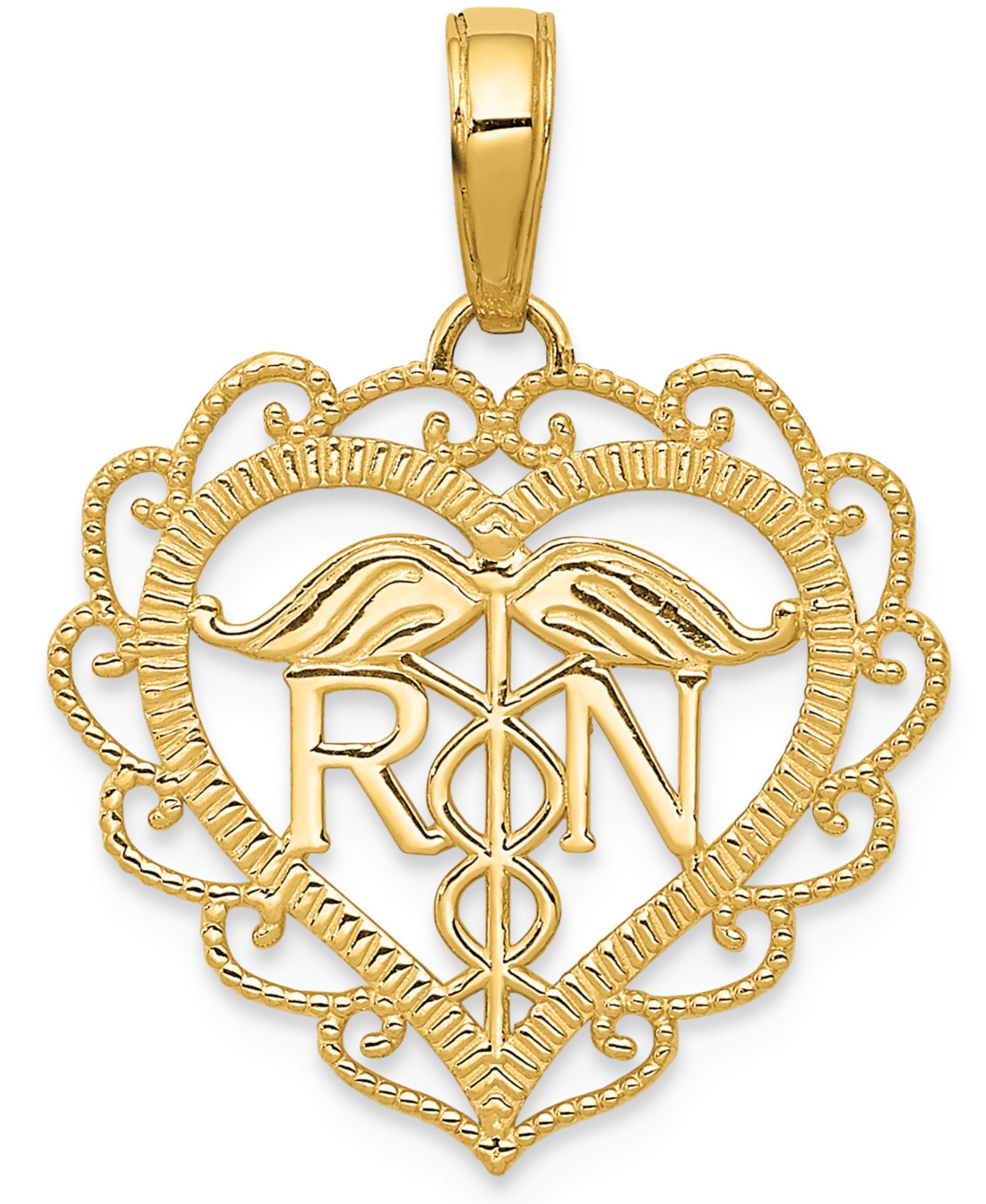Подвеска-шарм Registered Nurse в 14k золоте